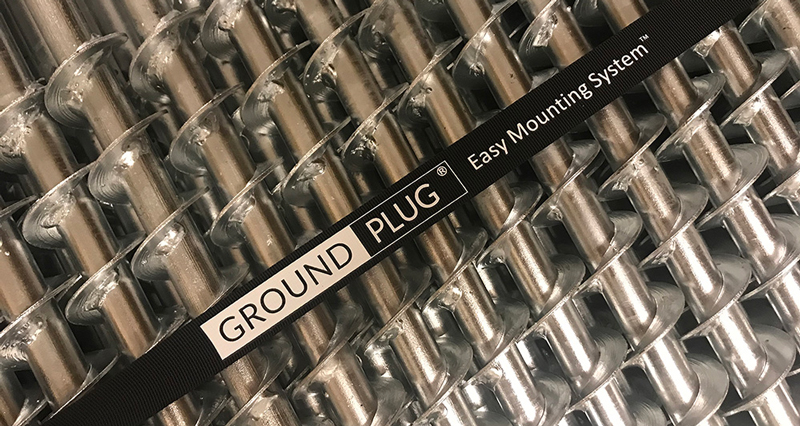 GroundPlug® TwisterTM Screw Pile Foundations.