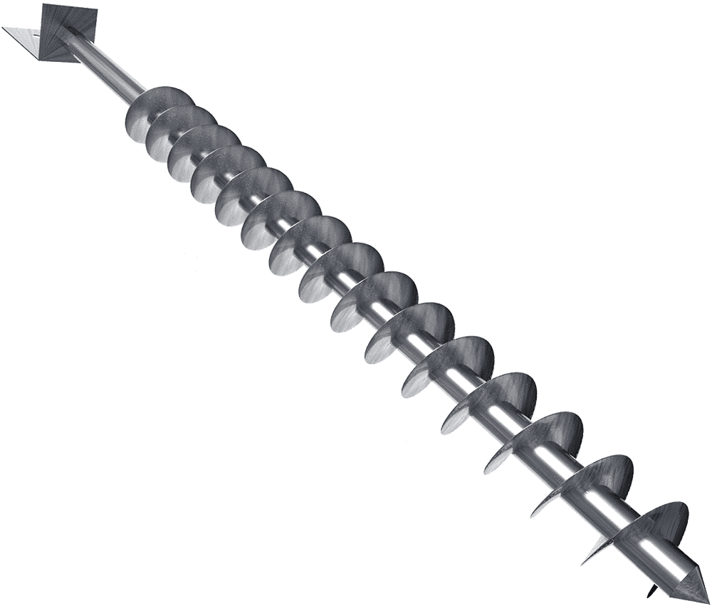 Stål skruetrækker til jordforbindelse, robust og pålidelig.