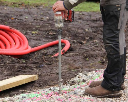 GroundPlug® Twister<sup>TM</sup> Skruefundament installeres med en slagnøgle.